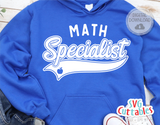 Math Specialist Swoosh | School SVG Cut File