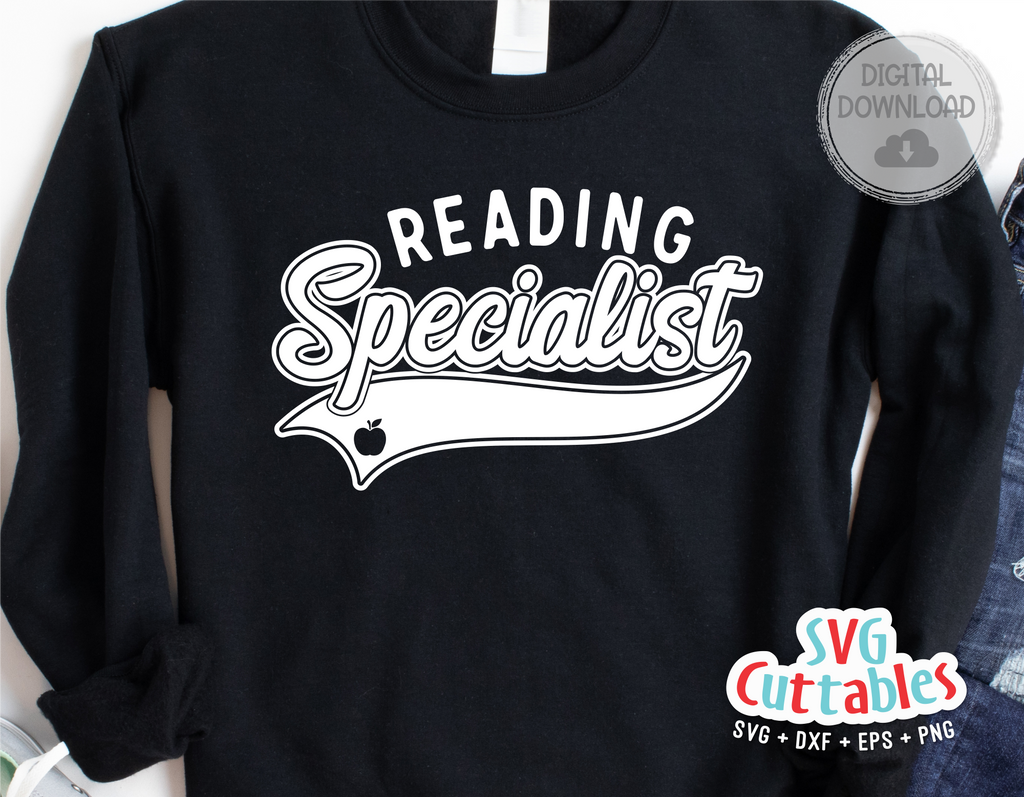Reading Specialist Swoosh | School SVG Cut File