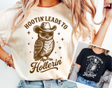 Hootin' Leads To Hollerin' | Funny PNG Print File