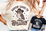 Hootin' Leads To Hollerin' | Funny PNG Print File