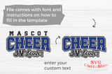 Cheer JV Leader 0091 | Cheer Template SVG Cut File