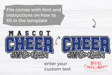 Cheer JV Co-Leader 0092 | Cheer Template SVG Cut File