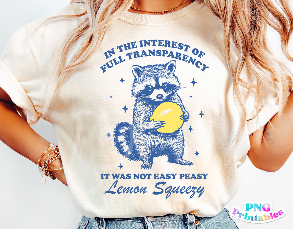Funny Vintage Raccoon | PNG Print File