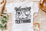 Warning I'm Teething | Kids SVG Cut File