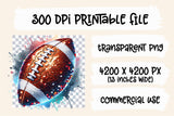 Sequin Football | PNG Sublimation File