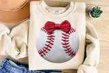 Faux Embroidered Baseball | PNG Sublimation File
