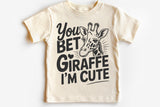 Giraffe I'm Cute | Kids SVG Cut File