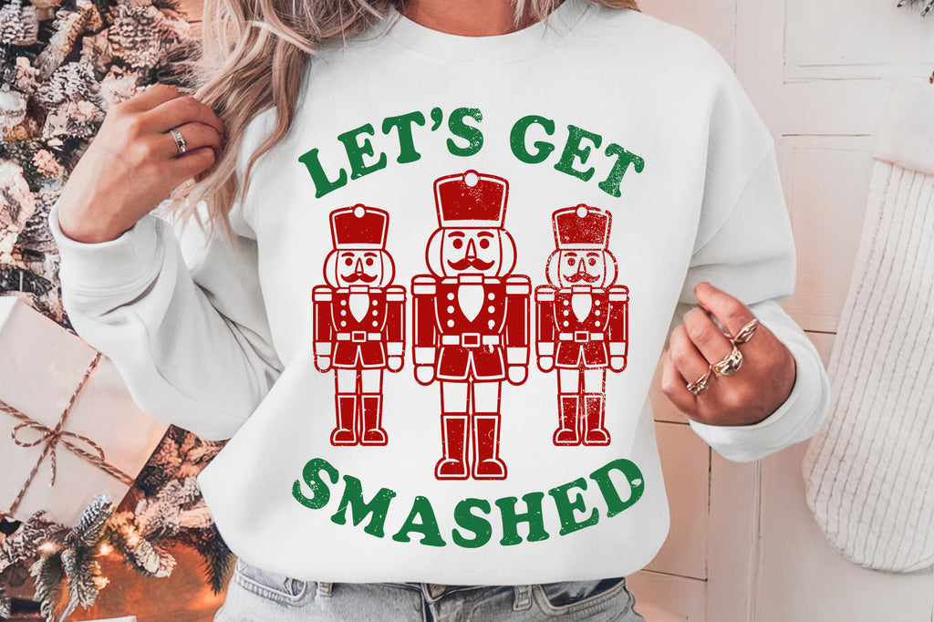 Let's Get Smashed | Funny Christmas SVG Cut File