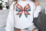 Sequin Baseball Bow | PNG Sublimation File