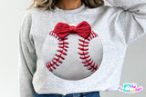 Faux Embroidered Baseball | PNG Sublimation File
