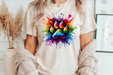Paint Splash Dog Paw Print | PNG Sublimation File