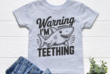 Warning I'm Teething | Kids SVG Cut File