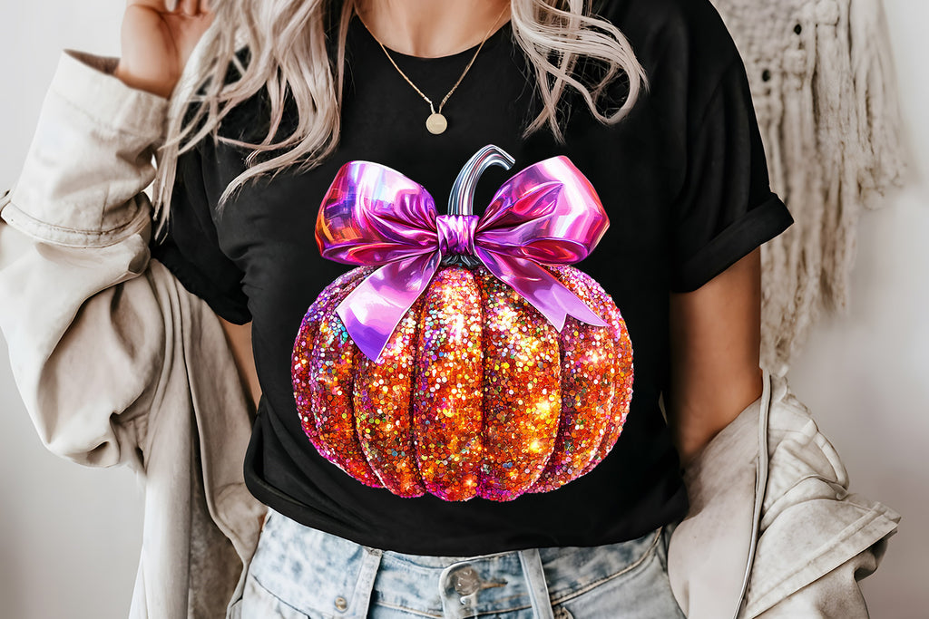 Glitter Pumpkin | Fall Sublimation PNG