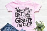Giraffe I'm Cute | Kids SVG Cut File