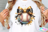 Baseball With Bow | PNG Sublimation File