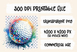 Sequin Golf Ball | PNG File