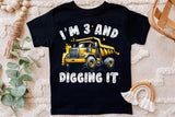 Third Birthday Construction Truck | PNG Print File