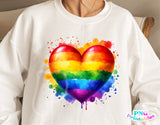 Rainbow Heart | LGBTQ Pride PNG File