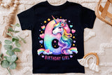 Birthday Girl Sixth Birthday Unicorn | PNG Print File