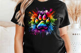 Paint Splash Dog Paw Print | PNG Sublimation File