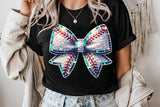Sequin Baseball Bow | PNG Sublimation File