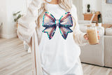 Sequin Baseball Bow | PNG Sublimation File