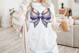 Sequin Baseball Bow | PNG Sublimation File