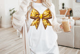 Sequin Softball Bow | PNG File