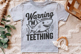 Warning I'm Teething | Kids SVG Cut File