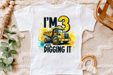 Third Birthday Construction Truck | PNG Print File