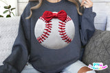 Faux Embroidered Baseball | PNG Sublimation File