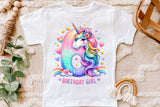 Birthday Girl Sixth Birthday Unicorn | PNG Print File