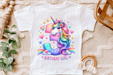 Birthday Girl Third Birthday Unicorn | PNG Print File