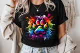 Paint Splash Dog Paw Print | PNG Sublimation File