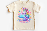 Birthday Girl Fourth Birthday Unicorn | PNG Print File
