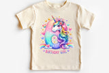 Birthday Girl Sixth Birthday Unicorn | PNG Print File