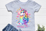 Birthday Girl First Birthday Unicorn | PNG Print File