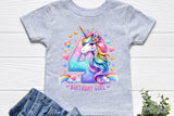 Birthday Girl Fourth Birthday Unicorn | PNG Print File