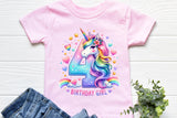 Birthday Girl Fourth Birthday Unicorn | PNG Print File