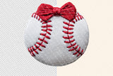 Faux Embroidered Baseball | PNG Sublimation File