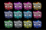 Wrestling Mom Sequins | PNG Sublimation File