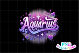 Aquarius Airbrushed | Zodiac PNG File