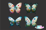 Butterfly Watercolor Scene | PNG Sublimation Bundle