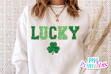 Chenille Shamrocks | Sublimation PNG
