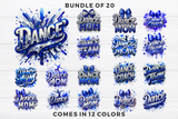 Airbrushed and Sequins Dance png Bundle