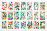 Floral Inspirational png Bundle
