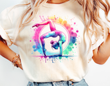 Gymnastics Watercolor Silhouette | PNG File