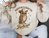 Hootin' Leads To Hollerin' | Funny PNG Print File