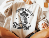 Hootin' Leads To Hollerin' | Funny PNG Print File