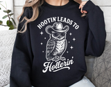 Hootin' Leads To Hollerin' | Funny PNG Print File